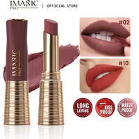 IMAGIC Lipstick Matte Long Lasting No-stick Lipstick Waterproof Makeup Lip Stick Smudge-free Classic Highly Pigmented Lip Tint