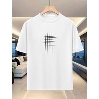 Men's round-neck short-sleeved T-shirt - Casual sportswear, breathable and quick-drying, moisture-wicking, stylish and versatile
