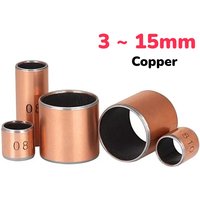 Inner Diameter 3/4/5/6/7/8/9/10/11/12/13/14/15mm SF-1 Oil-Free Self-Lubricating Composite Bearing Copper Shaft Bushing Sleeve