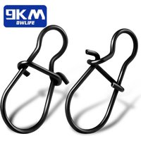 Duo Lock-Mousquetons de pêche à changement rapide en eau salée, 50 à 200 pièces