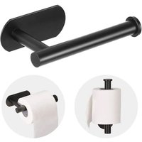 1 piece of adhesive toilet paper holder - self-adhesive toilet paper roll holder wall mounted suitable for bathrooms and kitchen