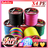 ZUKIBO Super Power 4 Strands 300M 500M 1000M Braided Fishing Line X4 PE Japan Durbale Multifilament Carp Fishing Line Smooth