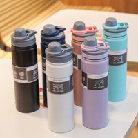 750ML Handheld Vacuum Tumbler Wide Mouth 304 Stainless Steel Flask Water Bottle Hot or Cold Direct Drinking Cup