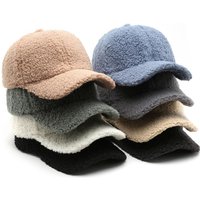 Herbst Winter Baseball Kappe Frauen Künstliche Lamm Wolle Hüte Warm Halten Kappe Plüsch Baseball Caps Frühling Baseball Kappe Solide Sonnenschirm