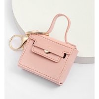 Kawaii Mini Keychain Cute Small Square Bag Keyring Candy Color Pendant Creative Backpack Hanger Car Decoration DIY Accessories