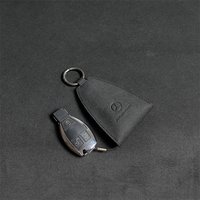 Suede Key Bag Car Key Pocket Creative Keychain Key Ring For Mercedes Benz AMG A C E Class W201 W210 W108 W204 W205 W203 W21