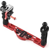 Andoer Dual Handle Camera Diving Rig Underwater Stabilizer Camera Diving Housing Bracket for GoPro Canon Sony Nikon DSLR Camera