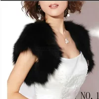 Winter Faux Fur Wedding Capes Wraps Faux Fur Bridal Jackets Bolero Sleeveless Wedding Coat Customized