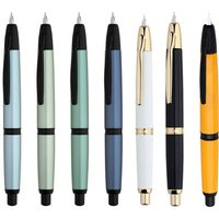 2024 NEW Majohn A1 Press Fountain Pen Retractable Fine Nib 0.5mm with Clip Ink Writing Gift Pen Office School Supplies gift pen
