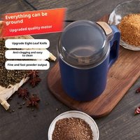 Portable 500ml Coffee & Food Grinder - 8-Blade Multi-Purpose Crusher for Fine Grinding, Ideal for Pepper & Spices