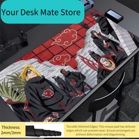 Office Mouse Pad Naruto Akatsuki PC Desk Mat Gamer Computer Carpet Keyboard Table Gaming Accessories Rubber xxl Mousepad