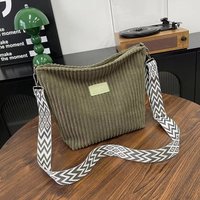 Trendy Corduroy Crossbody Bag Large Capacity Casual Women's Tote Bag Simple Handbag Shoulder Bag Gift