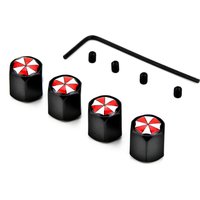 4Pcs Umbrella Corporation Anti Theft Car Wheel Tire Valve Caps Tyre Rim Stem Covers Airdust For Motorcycles Trucks Accessories