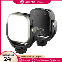 Ulanzi VL66 RGB Video Light 2500-6500K CCT 360° Rotatable 2000mAh Full Light with 1/4 Screw Cold Shoe Tripod Mount for Vlog Live