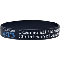 1PC/4PCS JEREMIAH 29:11 JOHN 3:16 PHILIPPIANS 4:13 MATTHEW 7:7 Silicone Wristband Printed Scripture Bracelet