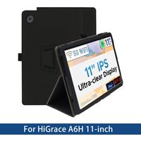 Funda Case For HiGrace A6H 11" Tablet PC PU Leather Two-fold stand Adsorption Case Cover with Hand Strap