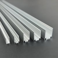 0.5m/1m Flexible LED Neon Strip Light Fixed Clip U-shape Aluminum Channel Buckle Base Flexible Silicone Tube Mounted Bracket