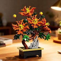 Spider Chrysanthemum Bonsai Building Blocks Set Artificial Flower Plant Model Block Kit Home Desk Decor Christmas Birthday Gift