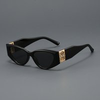 Trendy Narrow Cat Eye Shape Sunglasses for Women 2026 New Fashion Face Slimming Sun Glasses UV400 Protection Shades for Outdoor