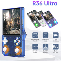 R36S Ultra Game Console Linux System Open Source R36Ultra 4.0 Inch IPS Screen Portable Pocket Video Player 128G best Games Gift