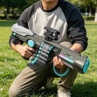 Dual Modes Full Automatic EVA Soft Bullet Gun Toy Outdoor CS Shooting Game with Scope Educational Toys Christmas Gift