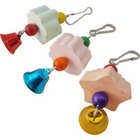 1pcs Color Random Pet Chew Toy Flower Design for Chinchillas Squirrels Parrots Made of Edible Calcium Material Bird Toy