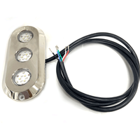 180W RGBW LED Marine Underwater Light 316L Stainless Steel Boat Transom Lamp IP68 Waterproof 8800LM Yacht Pontoon 12V