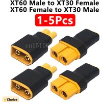 1-5Pcs XT60 to XT30 Plug Female Male Adapter Converter for FPV Drone RC Lipo NiMH Battery Charger ESC for Lithium Battery ESC