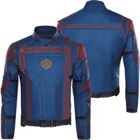 Star Lord Cosplay Costume Jacket Belt Coat Defaced Team Coat Uniform Halloween Carnival Party Disguise Outfit For Adult Men Male