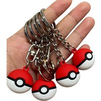 Pokemon Action Figure Pokeball Keychain Toy Bag Keyring Pendant Accessories Birthday Christmas Gifts
