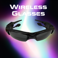 Glasses Headset Stereo Earphones Wireless Headset with Mic Glasses Sunglasses for Driving Cycling Sports Headphones