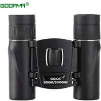 NEW 500X25 HD Powerful Binoculars 2000M Long Range Folding Mini Telescope with FMC Optics for Hunting & Outdoor