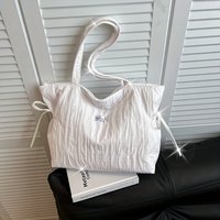 Korean Version Women's Shoulder Bag, Large Capacity Fashionable Versatile Handbag, Solid Color Simple Commuting Tote Bags