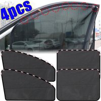 4/1pcs Magnetic Car Sunshade Anti-UV Front/Rear Side Window Sunshades Heat Insulation Foldable Curtain Auto Exterior Accessories
