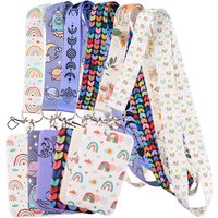 DZ1276 New Rainbow Neck Strap Lanyard for keys ID Card Gym Mobile Phone Straps USB badge holder DIY Hang Rope Lariat Lanyard