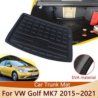 Car Rear Trunk Mat For Volkswage VW Golf MK7 7 5-door Hatchback 2015~2021 Accessories Boot Cargo Liner Tray Trunk Floo Carpet