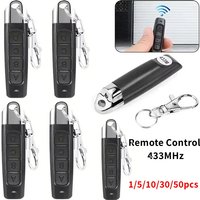 50-10PCS Remote Control 433MHz Car Key Garage Door Gate Opener Remote Control Duplicator Clone Cloning Code 4-Button Transmitter
