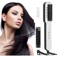 Professional Salon 2in1 Steampod Nano Spray Hair Straightener Beauty Care Hot Steam Ionic Hair Straightening Styler Comb Brush
