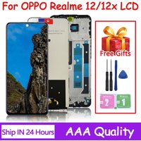 6.72''AAA+ For Realme 12 5G RMX3999 LCD Display Touch Panel Screen Digitizer Assembly For Oppo Realme 12X RMX3997 LCD With Frame
