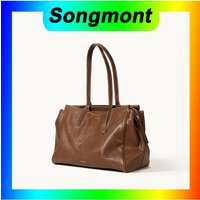 Songmont Travel Bag Vegetable Tanned Cowhide Tote Shoulder Handbag