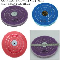 Diameter 3' - 6' Polishing Wheel Wool Felt Cotton Cloth Buffing Wheel Non Woven Grinding Head For Metal Wood Iron