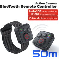 Remote Control for GoPro Hero 13 12 11 10 9 8 Max Insta 360 X5 X3 X4 GO 3S ACE Pro 2 Wrist Bluetooth Smart Remote Accessories