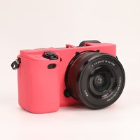 Camera Cover Protector Silicone Case, For Sony A6100 A6300 A6400 Camera Case Silicone Protection + free tempered film