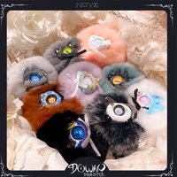 Novxi Downy Mini Monster Series Blind Box Strawberry Mousseta Original Design Cute Hairball Mystery Box Decor Toys Surprise Gift