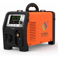 HITBOX HBC65 Nicht-HF-Pilotlichtbogen-Plasmaschneider mit IGBT-Technologie, 2T/4T, 50/60Hz, 220V, 65 Ampere, Plasmaschneidgitter, einstellbare Nachschaltzeit, einfach zu bedienen mit CNC-Schneidetisch