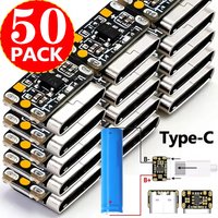1-50PCS Type-C 18650 Lithium Battery Charger Protection Board Module 3.7V 4.2V Mini Size for DIY Power Bank Fast Charging Hot