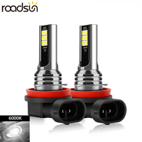 Roadsun 2Pcs Car Fog Light LED Bulbs H8 H9 H11 70W 13000LM 9005 HB3 9006 HB4 6000K Canbus Ultra LED 12V Auto Fog Lamp Ampoules