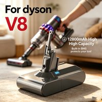 Vacuum Cleaner rechargeable Battery for Dyson V8 Series SV10 Absolute V8 Animal, Li-ion, SV10, 12800mAh, 21.6V