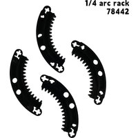 4PCS/8PCS 6x6 Arc Rack MOC Building Blocks Technology Parts 78442 1/4 Circular Ring Gear Rack Small Bricks Modified Accessories