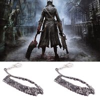 Game PS4 Bloodborne Axe Weapon Keychain For Men High Quality Metal Removable Keyring Pendant Men Car Women Bag Accessories